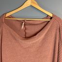 Free People Mauve Slouchy Knit Long Sleeve Top Photo 5