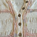 Free People  Mara Mae Top Shirt Blouse Flowy Embroidered Boho Size Small Women's Photo 13