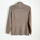 L.L. Bean Tan Taupe Marled Cowl Neck Sweater Sz Medium Brown Photo 1