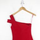 Likely NWT  Packard Dress Size 0 Red One Shoulder Knee Length Cocktail Photo 11