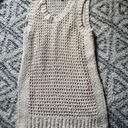 BCBG MAXAZRIA‎ cream open knit sweater vest XXS Photo 0