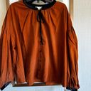 Treasure & Bond Velvet Trim Blouse Plus Size New Photo 0