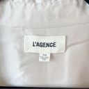 L'Agence  Ivory Jordy Silk Button Sleeve Blouse Sz M Photo 3