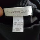 Charter Club  Black Turtleneck Sleeveless Lightweight Sweater Top M Photo 4