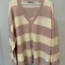 ALLSAINTS  Byers Stripe V-Neck Sweater (S) Photo 0