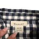 Ariat  Women's XS Navy/White Check Long Sleeve Button-Up Shirt Photo 4