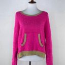 Juicy Couture Pink & Gold Fuzzy Sweater Photo 1