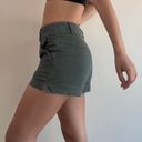 The Loft Green Khaki Shorts Size 4 Photo 1