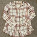 Thread and Supply  White & Maude Plaid Button Down Long Sleeve Top M Photo 0