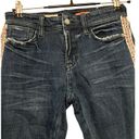 Pilcro ‎ Anthropologie Size 25 Petite Blue Embroidered Slim Skinny Ankle Jeans Photo 2