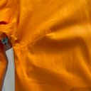 INC New  Flared Cuff Button Down Shirt Relaxed Fit Tangerine Crush Orange Photo 5