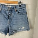 Levi's Levi’s Button Fly Distressed Wedgie Shorts Size 30 Photo 5