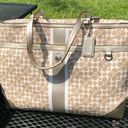 Coach Tote Purse Diaper Bag Work Beach Travel Signature Canvas Photo 0