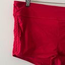 Athleta Red Scrunch Sand Print Swim Shorts Size Large Photo 2