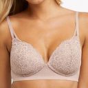 Maidenform NEW  Soft Support Wireless Lace Convertible Bra 2314 Blush Size Large Photo 0