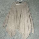 Lane Bryant  Draped Open Front Cardigan Tan Hooded Cape 22/28 NWT Photo 0