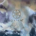 Gaiam Women's  White Tie Dye Yoga Band Waist Leggings Size Medium EUC #6433 Photo 2