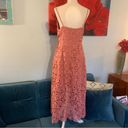 ASTR  The Label Midi Dress M Medium Peach Pink Lace A-Line Cocktail Photo 5