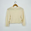 Eliza J  Cream Bolero Cardigan Sweater 3/4 Sleeve in Cream Size M Photo 5