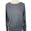 Nine West  Charcoal Gray Ribbed Crewneck Pullover Sweater Photo 0