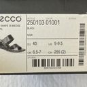 Ecco  HAPE 35 WEDGE SANDAL IN BLACK SIZE 9-9.5 Photo 2