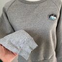 Zyia  Mountain Patch Sweatshirt Size Large Gray Crewneck Athletic Athleisure Photo 5