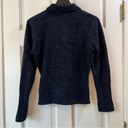 French Connection Vtg  Silk Blend Navy Preppy Knit Cardigan - Size Medium Photo 4