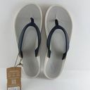 Olukai NEW  Pi’oe W 11 Beach Pool Sandals Flip Flop Slippers Trench Blue/Mst Grey Photo 1