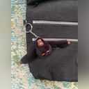 Kipling Vintage Y2K  nylon zipper crossbody purse with fuzzy gorilla keychain Photo 1