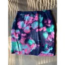 Kate Spade  Pink Purple Barry Abstract Watercolor Tie Dye Pencil Skirt Size 14 XL Photo 4