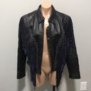 Gallery Leather  Fringe Tassel Jacket Motorcycle Photo 4