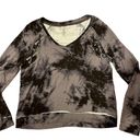 Mudd Long Sleeve Shirt Top Tie Dye Grey Black Small Photo 0