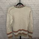 Boston Traders Vintage  Limited Hand Knit Beige 90s Cardigan Sweater Photo 1