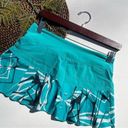 Nike  Womens Skort Skirt Victory Pleated Tennis Teal Black White Print Small Photo 1