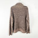 BCBGMAXAZRIA  Drop Shoulder Wool Blend Long Sleeve Turtleneck Sweater, Size Large Photo 1