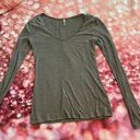 Buckle V-Neck Long Sleeve Top Photo 3