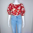 Kate Spade NWT  Botanical garden aperitif top, Red and White Photo 2