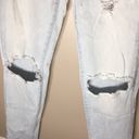 American Eagle  distressed skinny jeans size 4 light wash color holy jeans​​ Photo 3