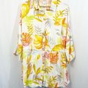 l*space L* Pacifica Tunic Button Down Top Swim Cover in Summers Tropic Photo 3