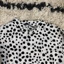 SheIn Cow Print Long Sleeve Top Photo 3