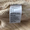 American Eagle  Women's Cable Knit Cardigan Sweater Beige Medium Cozy & Warm NWT Photo 8