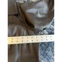 Anne Klein  Women's Mid-length Leather Jacket Chocolate Brown Size XL Sleek Photo 5