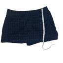 CAbi  100% cotton navy eyelet skort with side zip closure; style# 5111; size 6 Photo 6