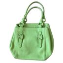 DKNY  Pistachio Green Pebble Leather Satchel Bag Photo 0