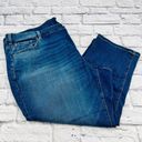 Lane Bryant  Mid Rise Girlfriend Crop Jeans 24 Medium Wash Flex Magic Waistband Photo 0