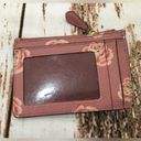 Coach SMALL LEATHER CARD HOLDER WITH ROSE PRINT Photo 1