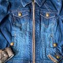 CAbi  Tweed and Denim Jean Jacket with Fringe Detail Photo 4