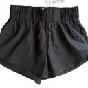 Halara NEW  High Waisted Dolphin Hem Casual Shorts 2" Black Small Photo 2