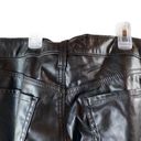 Old Navy  Vintage High-waisted Loose Leather Pants Black Size 6 Photo 3