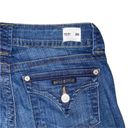 Hudson Jeans Hudson Malibu Capri Cropped Cuffed Hem Back Pocket Button Flap Jean Shorts Photo 80